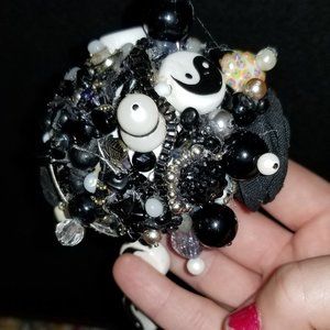 Yin Yang Artisan Ornament Handmade Mixed Materials